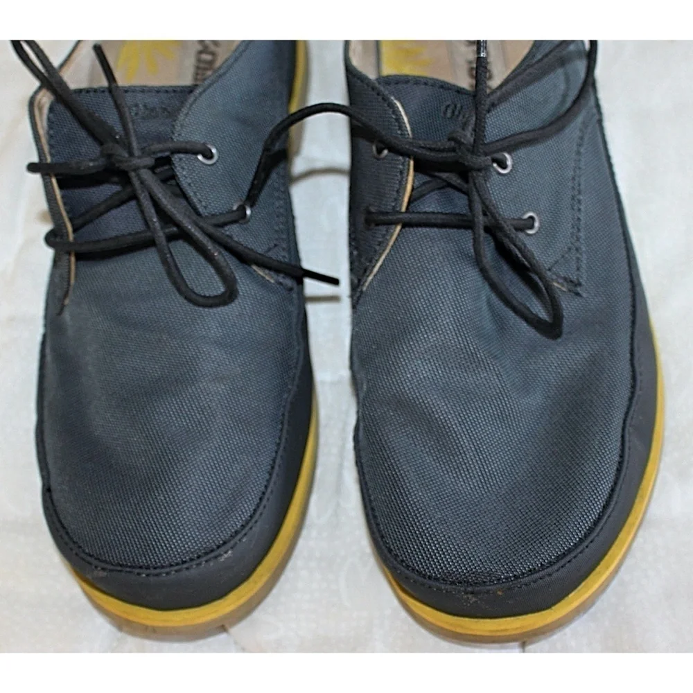 Olukai - Honolulu Mesh Boat Shoes, color Dark Shadow (Navy) - size 9.5